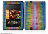 Tie Dye Spine 102 Decal Style Skin fits 2012 Amazon Kindle Fire HD 7 inch