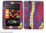 Tie Dye Spine 105 Decal Style Skin fits 2012 Amazon Kindle Fire HD 7 inch