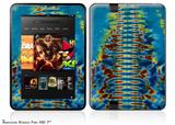 Tie Dye Spine 106 Decal Style Skin fits 2012 Amazon Kindle Fire HD 7 inch