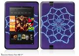 Tie Dye Purple Stars Decal Style Skin fits 2012 Amazon Kindle Fire HD 7 inch
