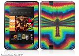 Tie Dye Dragonfly Decal Style Skin fits 2012 Amazon Kindle Fire HD 7 inch