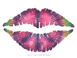 Tie Dye Peace Sign 103 - Kissing Lips Fabric Wall Skin Decal measures 24x15 inches