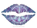 Tie Dye Peace Sign 106 - Kissing Lips Fabric Wall Skin Decal measures 24x15 inches