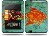 Tie Dye Fish 100 Decal Style Skin fits Amazon Kindle Fire HD 8.9 inch
