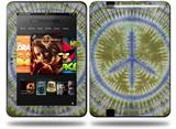Tie Dye Peace Sign 102 Decal Style Skin fits Amazon Kindle Fire HD 8.9 inch