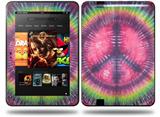 Tie Dye Peace Sign 103 Decal Style Skin fits Amazon Kindle Fire HD 8.9 inch