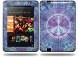 Tie Dye Peace Sign 106 Decal Style Skin fits Amazon Kindle Fire HD 8.9 inch