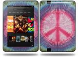 Tie Dye Peace Sign 108 Decal Style Skin fits Amazon Kindle Fire HD 8.9 inch