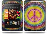 Tie Dye Peace Sign 109 Decal Style Skin fits Amazon Kindle Fire HD 8.9 inch