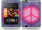 Tie Dye Peace Sign 110 Decal Style Skin fits Amazon Kindle Fire HD 8.9 inch