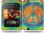 Tie Dye Peace Sign 111 Decal Style Skin fits Amazon Kindle Fire HD 8.9 inch