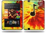 Tie Dye Music Note 100 Decal Style Skin fits Amazon Kindle Fire HD 8.9 inch