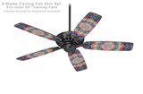 Tie Dye Star 104 - Ceiling Fan Skin Kit fits most 52 inch fans (FAN and BLADES SOLD SEPARATELY)
