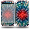 Tie Dye Bulls Eye 100 - Decal Style Skin (fits Samsung Galaxy S III S3)