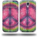 Tie Dye Peace Sign 103 - Decal Style Skin (fits Samsung Galaxy S IV S4)