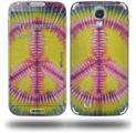 Tie Dye Peace Sign 104 - Decal Style Skin (fits Samsung Galaxy S IV S4)