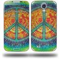 Tie Dye Peace Sign 111 - Decal Style Skin (fits Samsung Galaxy S IV S4)