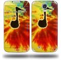 Tie Dye Music Note 100 - Decal Style Skin (fits Samsung Galaxy S IV S4)