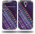 Tie Dye Alls Purple - Decal Style Skin (fits Samsung Galaxy S IV S4)