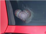 Tie Dye Swirl 103 - I Heart Love Car Window Decal 6.5 x 5.5 inches