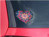 Tie Dye Star 101 - I Heart Love Car Window Decal 6.5 x 5.5 inches