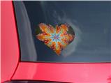 Tie Dye Star 103 - I Heart Love Car Window Decal 6.5 x 5.5 inches