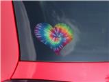 Tie Dye Swirl 104 - I Heart Love Car Window Decal 6.5 x 5.5 inches
